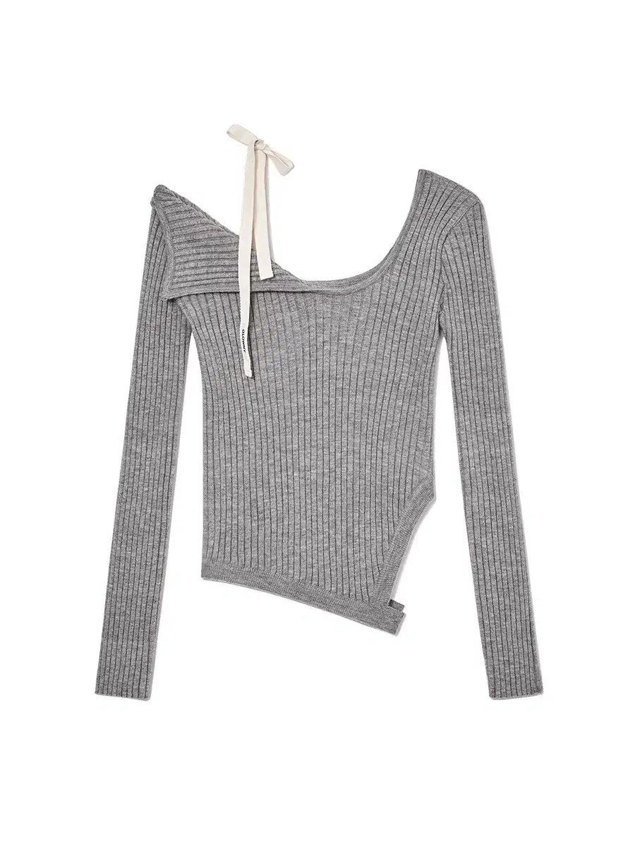 글로니 ISA ASYMMETRICAL KNIT TOP (GRAY)